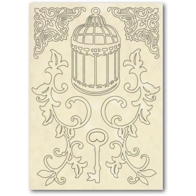 Stamperia Ξύλινο Σχήμα A5 (14,8Χ21cm) Κλουβάκι & Κλειδί