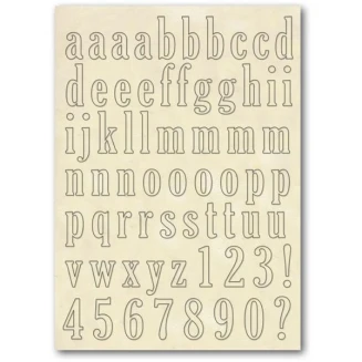 Stamperia Ξύλινο Σχήμα A5 (14,8Χ21cm) Πεζά Λατινικά Γραμματα