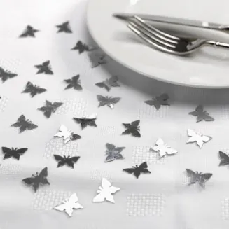 Neviti 10 Κονφετί Πεταλούδες Ασημί