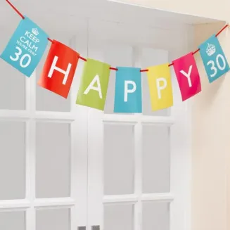Neviti Γιρλάντα με επιλογή ηλικίας Keep Calm You’re Only 30/40/50