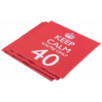 Neviti 20 Χαρτοπετσέτες Keep Calm You’re Only 40