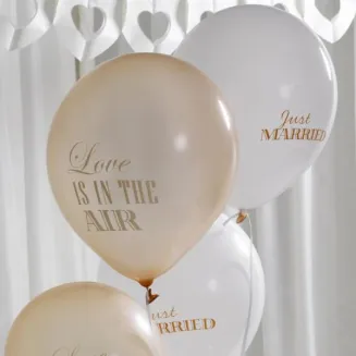 Neviti 8 Μπαλόνια Chic Boutique Εκρού/Χρυσό