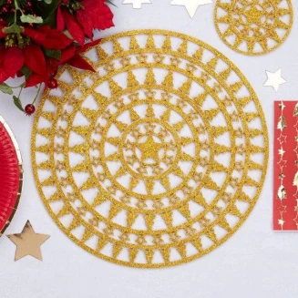 Neviti 4 Χρυσά Σουπλά Dazzling Christmas