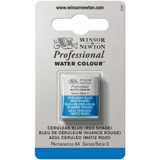 Winsor & Newton Half Pan Ακουαρέλας Professional 140 Cerulean Blue( Red Shade) Series 3