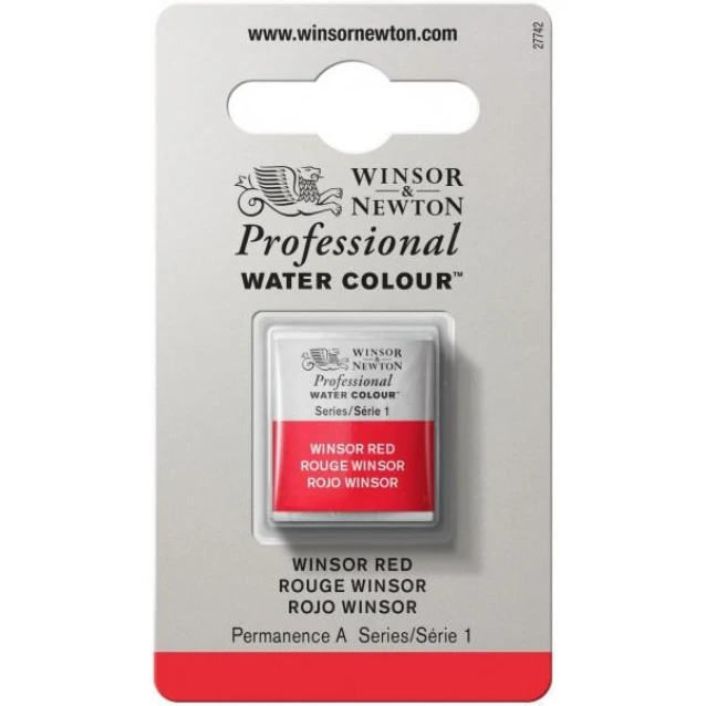Winsor & Newton Half Pan Ακουαρέλας Professional 726 Winsor Red Series 1