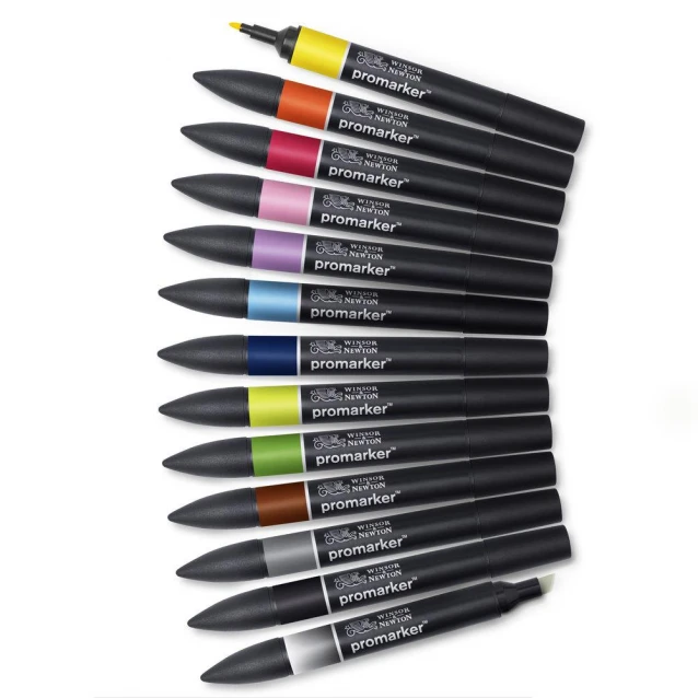 Winsor & Newton 12+1 Μαρκαδόροι Promarker Set 1