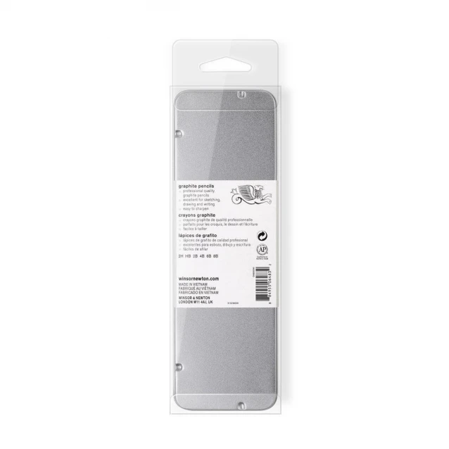 Winsor & Newton Μεταλλική Κασετίνα 6 Μολύβια Σχεδίου Studio Collection
