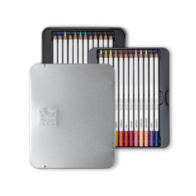 Winsor & Newton Μεταλλική Κασετίνα με 24 Μολύβια Ακουαρέλας Studio Collection