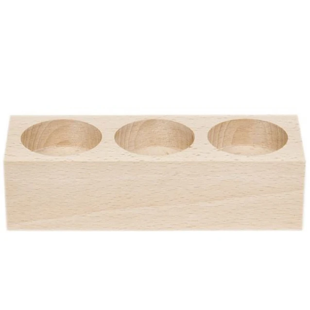 Ξύλινη Βάση 15x6x4,5cm για 3 Ρεσώ