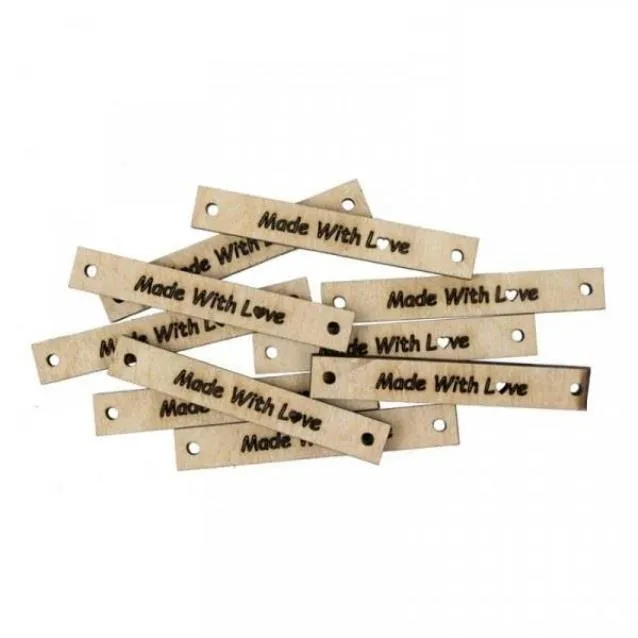 Rosa 10 Ξύλινες Ταμπελίτσες 