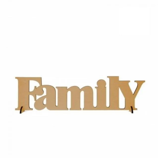 Rosa Ξύλινο Διακοσμητικό MDF “Family” 45X12cm
