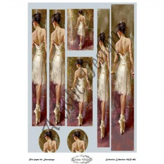 Artistic Design Ριζόχαρτο Decoupage Λαμπάδας 30x40cm MR-482