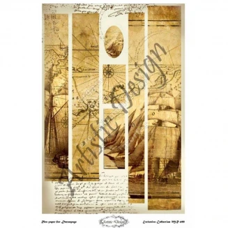Artistic Design Ριζόχαρτο Decoupage Λαμπάδας 30x40cm MR-499