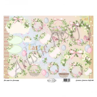 Artistic Design Ριζόχαρτο Decoupage Πασχαλινό 30x40cm MR-698