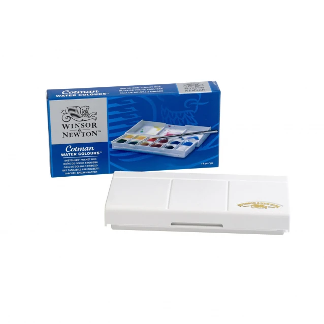 Winsor & Newton Cotman Κασετίνα Mini με 12 Πλακάκια Ακουαρέλας & Πινέλο
