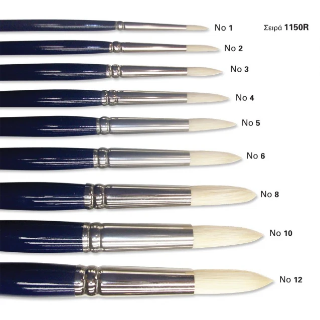 Art & Hobby Πινέλο Τρίχα Χοίρου Στρογγυλό 1150R No.05