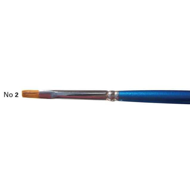Art & Hobby Πινέλo Συνθετικό Πλακέ με Κοντή Λαβή 2600BS No.02
