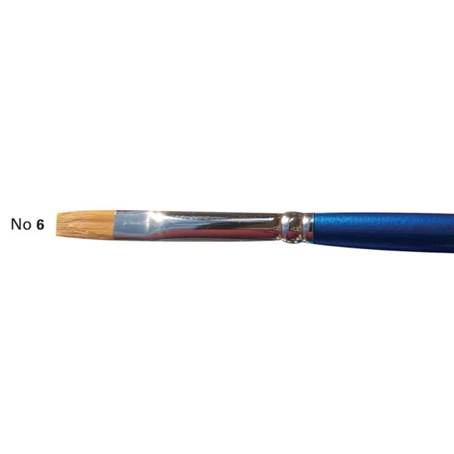 Art & Hobby Πινέλo Συνθετικό Πλακέ με Κοντή Λαβή 2600BS No.06