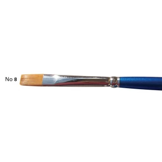 Art & Hobby Πινέλo Συνθετικό Πλακέ με Κοντή Λαβή 2600BS No.08