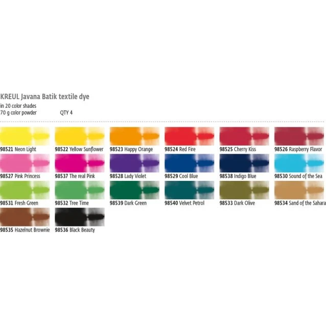 Kreul 70gr Javana Batik Yellow Sunflower