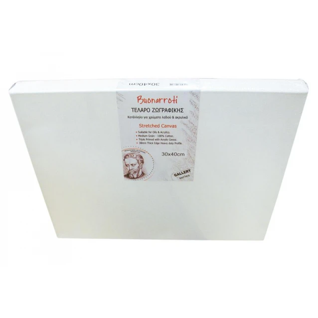 Buonarroti Χονδρό Τελάρο Ζωγραφικής (Box) 70x100cm με βαμβακερό καμβά FSC