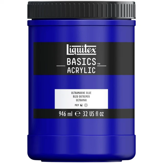 Liquitex Basics 946ml Acrylic 380 Ultramarine Blue Series 1