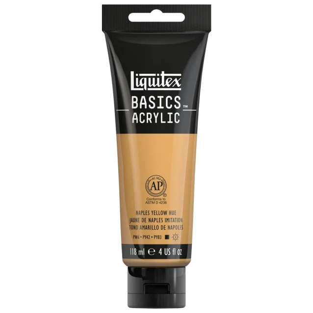 Liquitex Basics 118ml Acrylic 601 Naples Yellow Series 1