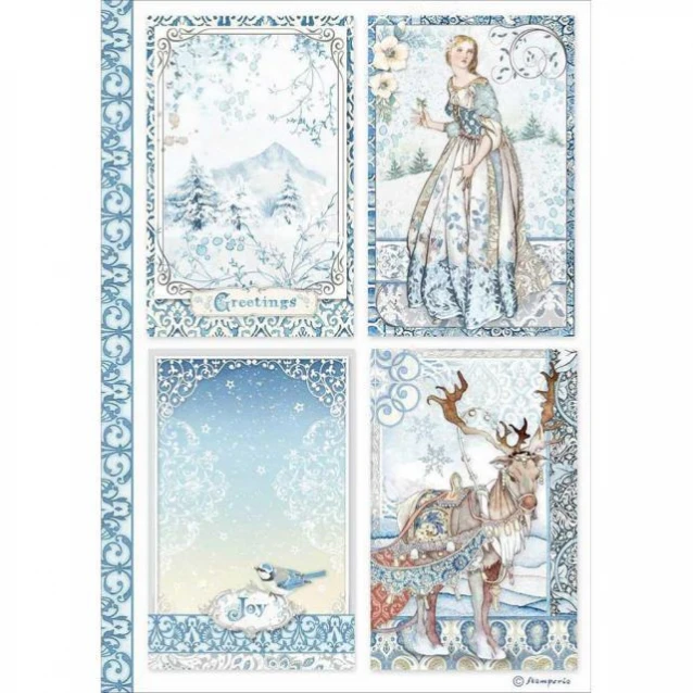 Stamperia Ριζόχαρτο Decoupage A4 (21x29,7cm) Cards