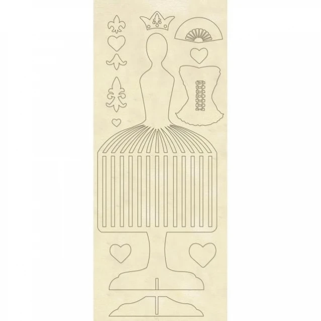 Stamperia Ξύλινα Σχήματα 12,5x30cm Mannequin