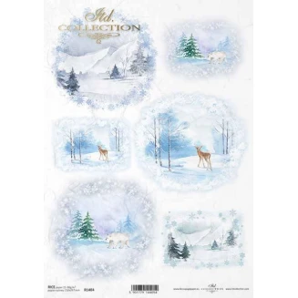 Itd. Collection Ριζόχαρτο Decoupage A4 (21x29,7cm) Christmas - Winter Pictures