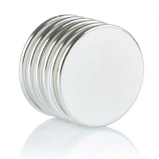Craftistico 6 Μαγνητάκια Νεοδυμίου 15x2mm Extra Strong σε Μεταλλικό Κέλυφος