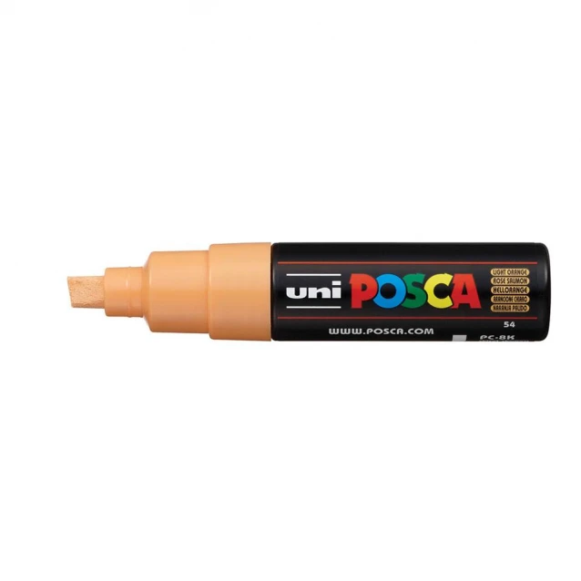 Posca Μαρκαδόρος PC-8K Χονδρός 8mm Πορτοκαλί Ανοιχτό