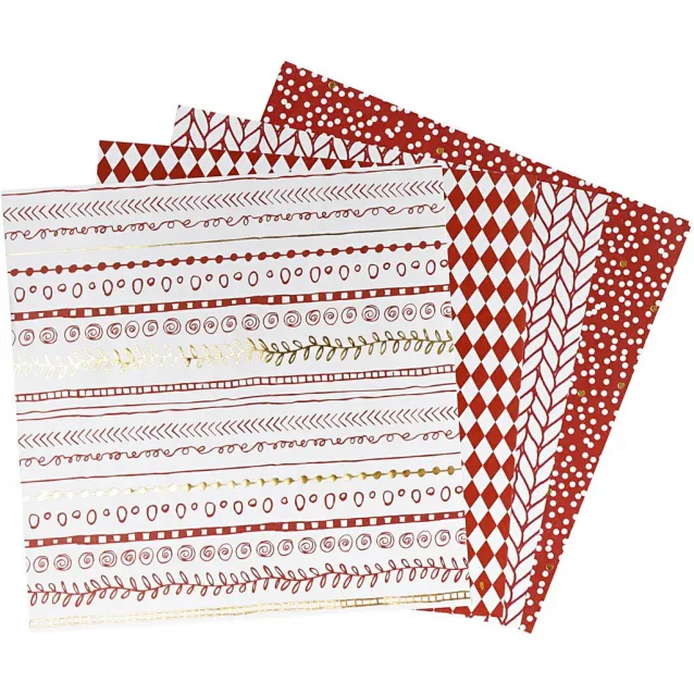Πακέτο 40 Χαρτιά Origami 15x15 cm, 80gr - Red