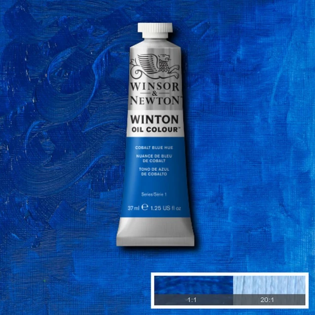 Winsor & Newton 37ml Winton Oil Cobalt Light Blue Hue