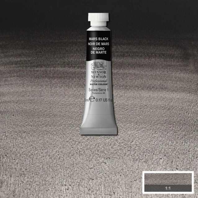 Winsor & Newton 5ml Ακουαρέλας Professional 386 Mars Black Series 1
