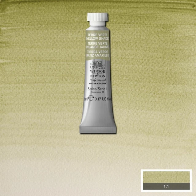 Winsor & Newton 5ml Ακουαρέλας Professional 638 Terre Verte (Yellow Shade) Series 1