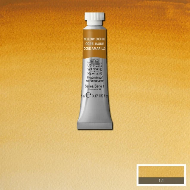 Winsor & Newton 5ml Ακουαρέλας Professional 744 Yellow Ochre Series 1