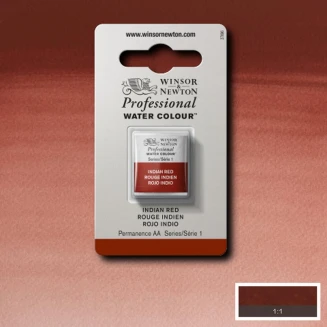 Winsor & Newton Half Pan Ακουαρέλας Professional 317 Indian Red Series 1