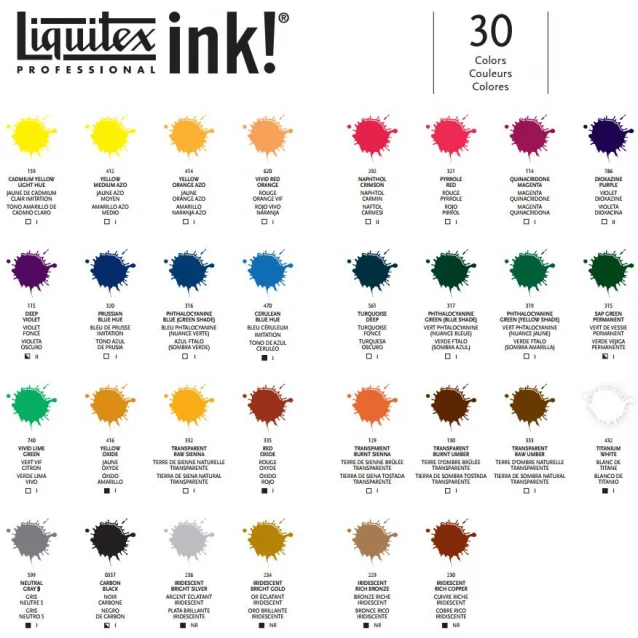 Liquitex Professional Acrylic Ink 30ml 316 Phthalocyanine Blue (Green Shade)
