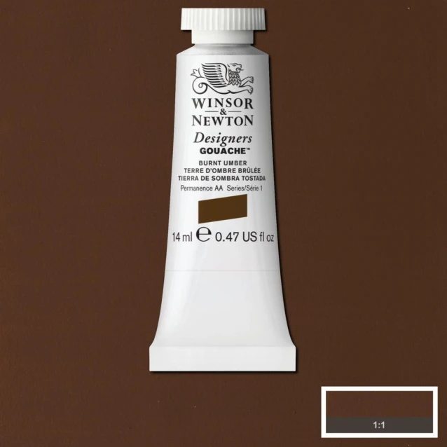 Winsor & Newton 14ml Τέμπερα Designers Burnt Umber Serie 1