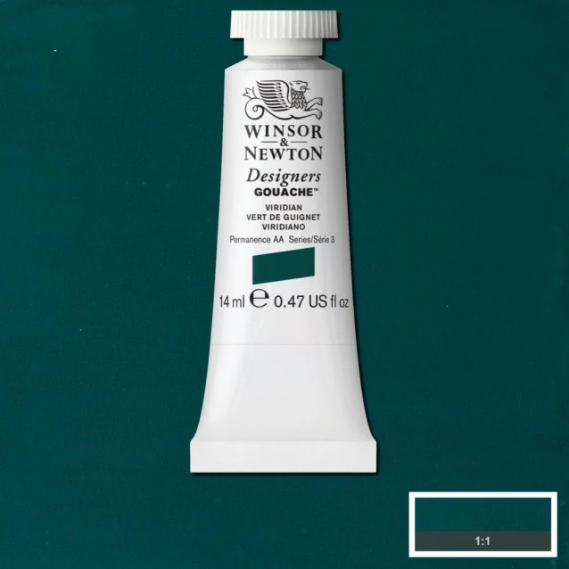 Winsor & Newton 14ml Τέμπερα Designers Viridian Serie 3