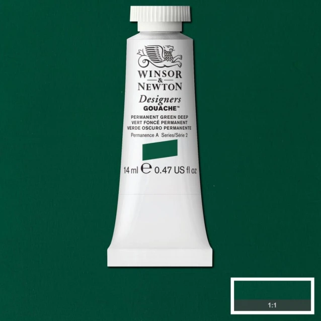 Winsor & Newton 14ml Τέμπερα Designers Permanent Green Deep Serie 2