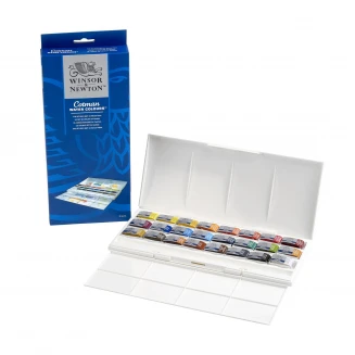Winsor & Newton Cotman Κασετίνα Studio με 24 Whole Pans Ακουαρέλας