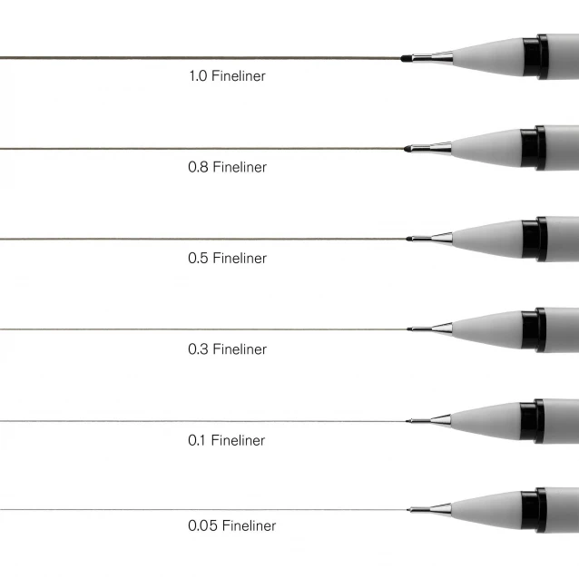 Winsor & Newton Μαύρο Μαρκαδοράκι Fineliner 0.05