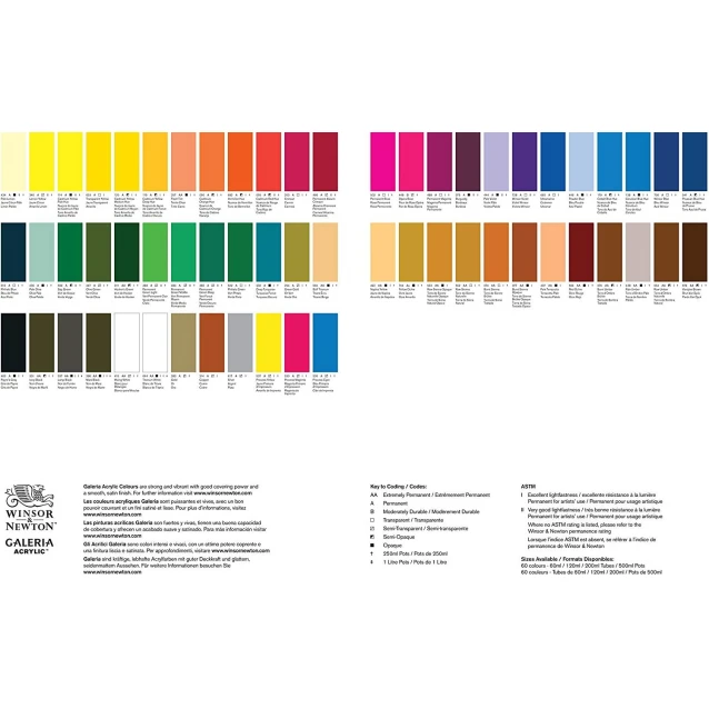Winsor & Newton 60ml Galeria Acrylic Phtalocyanine Blue