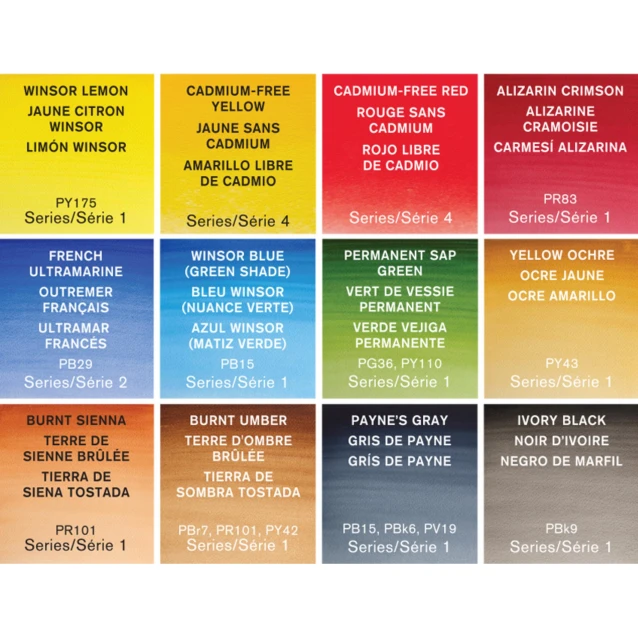 Winsor & Newton Professional Watercolor Field Box με 12 Half Pans, Πινέλο και Σφουγγαράκι