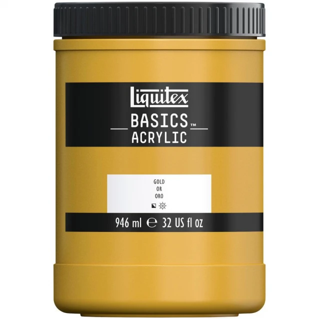 Liquitex Basics 946ml Acrylic 051 Bright Gold Series 2