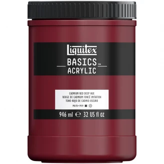 Liquitex Basics 946ml Acrylic 311 Cadmium Red Deep Hue Series 1