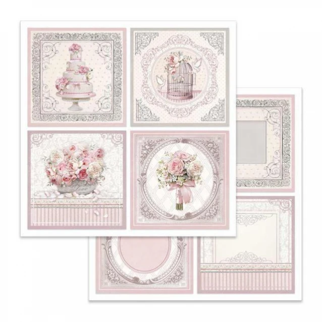Stamperia Χαρτί Scrapbooking 30,5x30,5cm Διπλής Όψης Cards Wedding