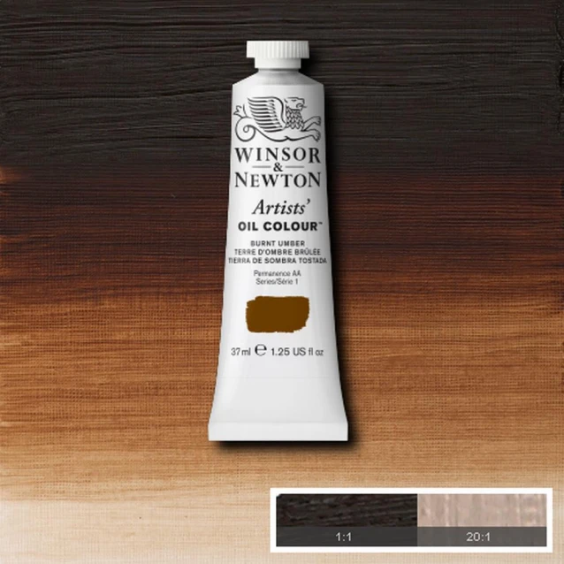Winsor & Newton 37ml Artists Oil Series 1 Burnt Umber